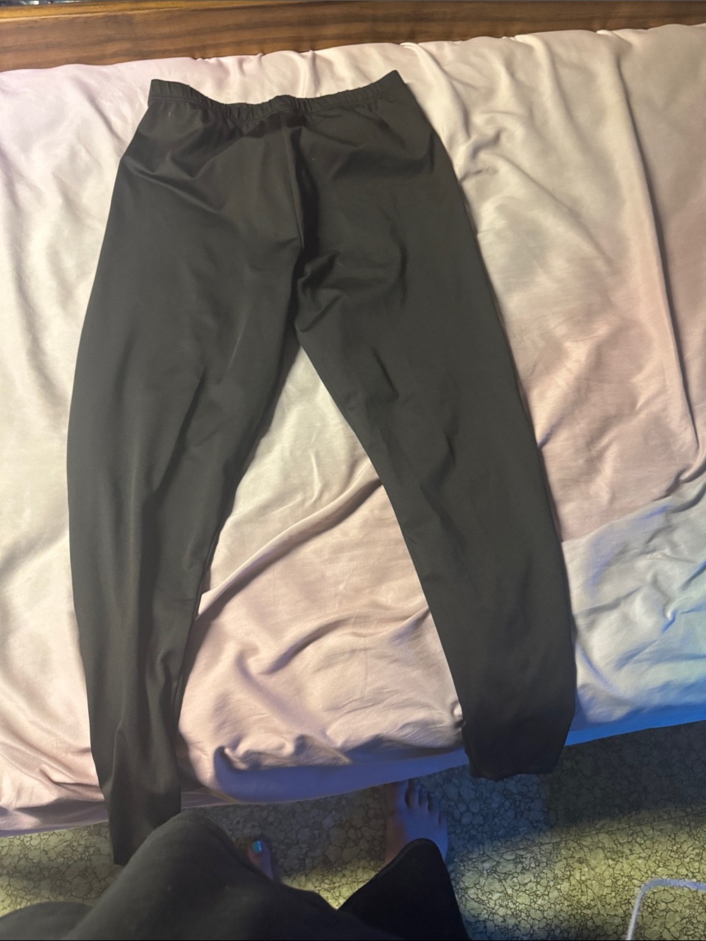 Black Elastic Waist Joggers